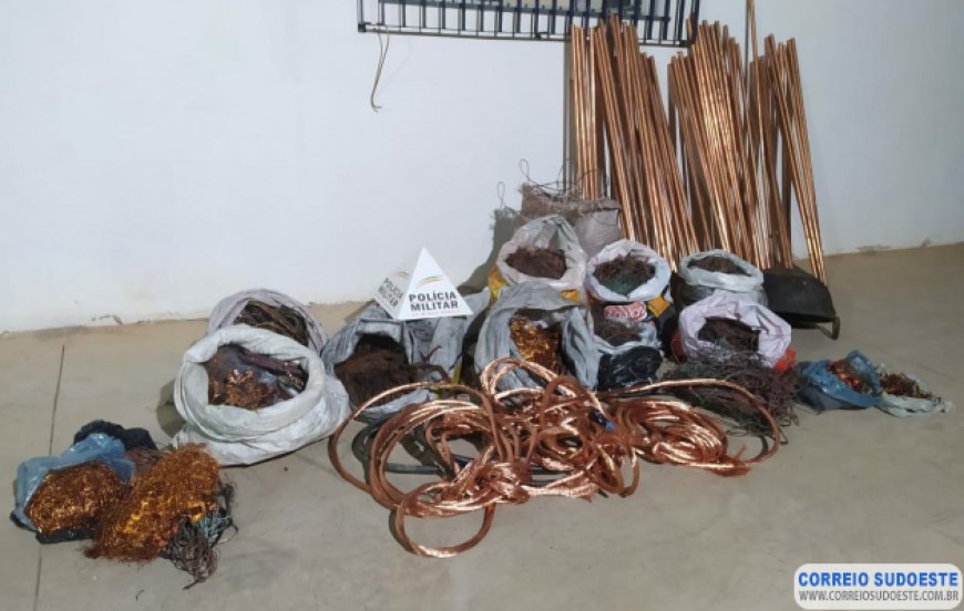 Polícia intercepta sucateiro com material de origem duvidosa