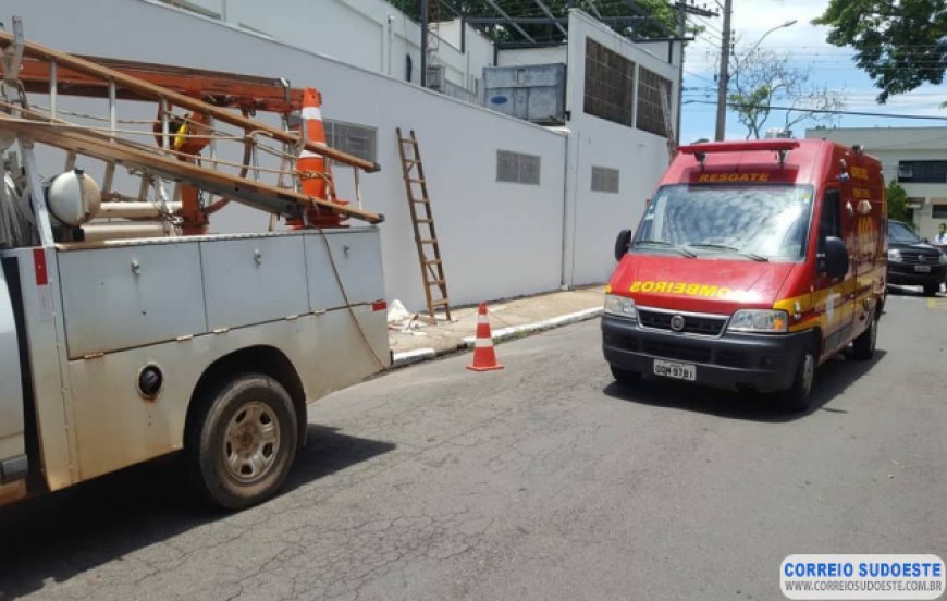 PINTOR É VÍTIMA DE DESCARGA ELÉTRICA