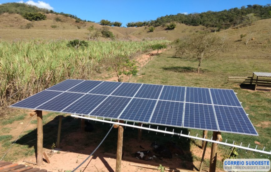 Produtor familiar utiliza luz do sol para produzir energia e economizar na propriedade