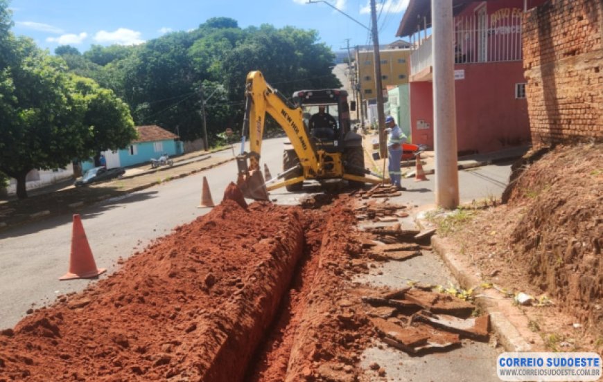 Copasa moderniza rede de distribuição de água em São Pedro da União, no Sudoeste mineiro