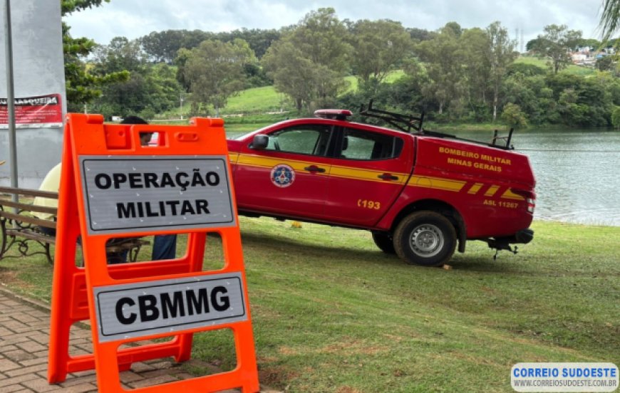 Bombeiros de Alfenas realizam treinamento de salvamento aquático e mergulho para o Carnaval