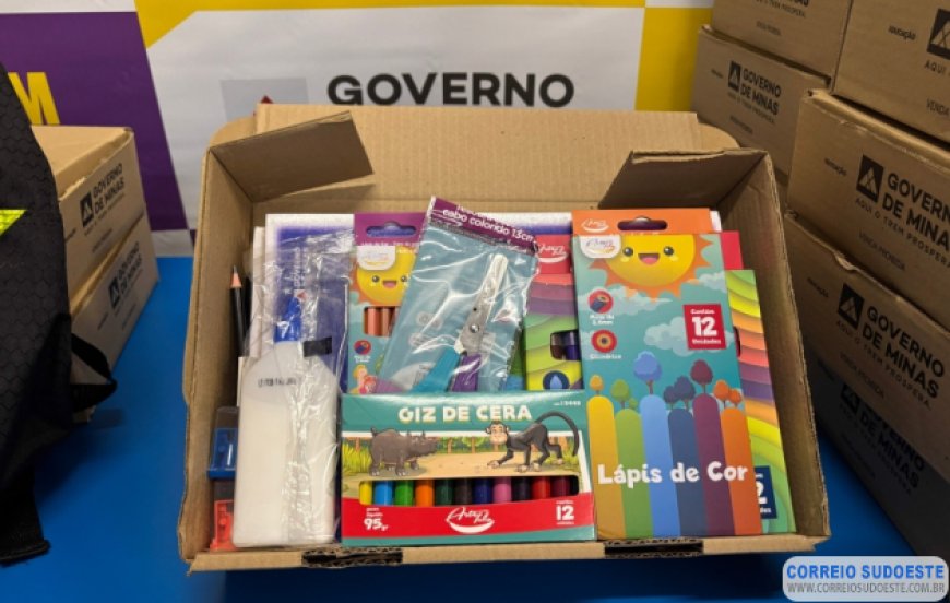 Governo de Minas anuncia entrega inédita de kits escolares para todos os estudantes da rede estadual em 2026