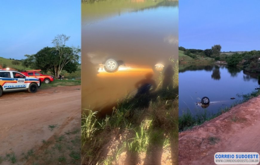 Corpo de homem é encontrado dentro de carro submerso em açude de Botelhos