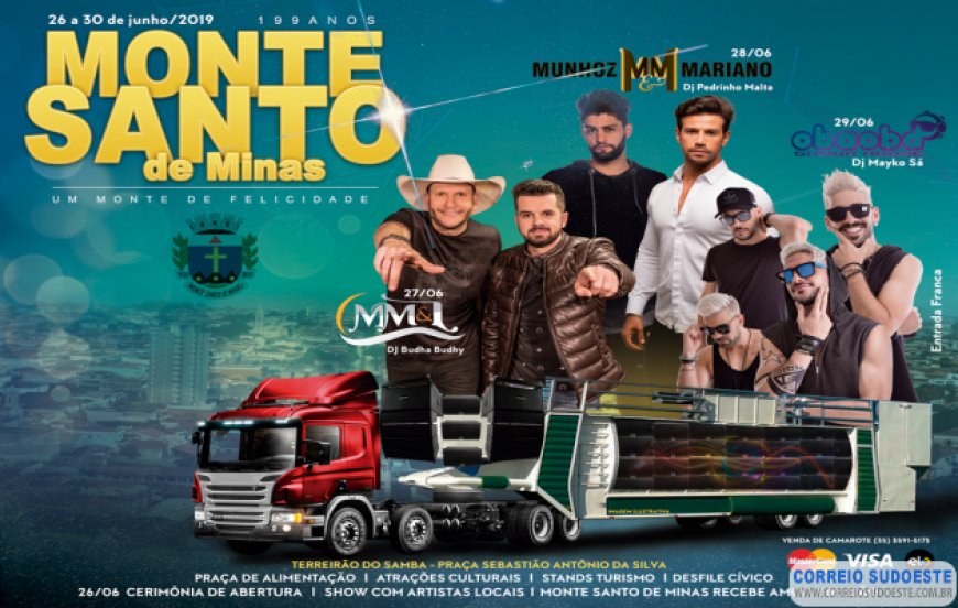 SHOWS E MUITAS OUTRAS ATRAÇÕES NO ANIVERSÁRIO DE MONTE SANTO