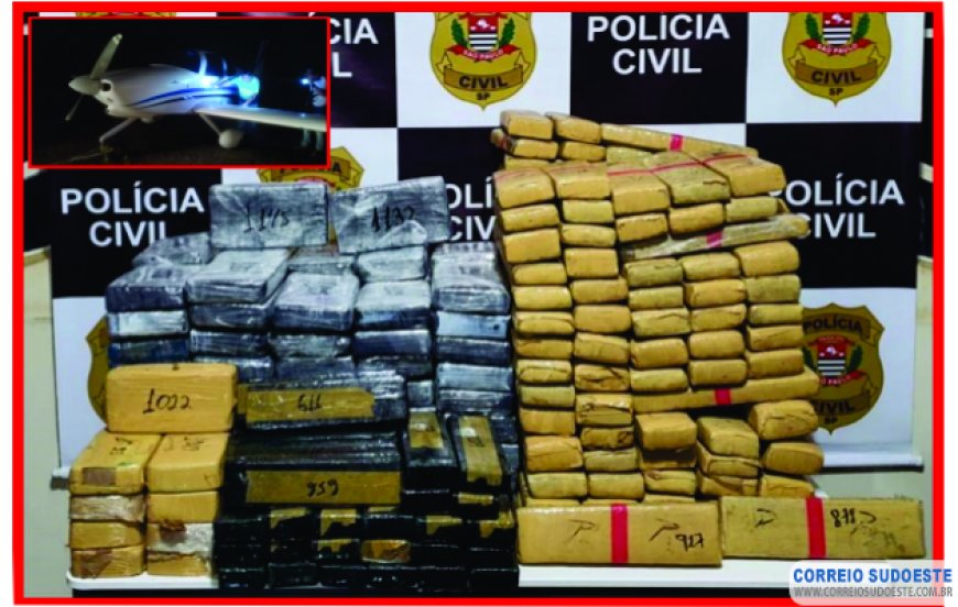 POLÍCIA CIVIL APREENDE DROGAS E AVIÃO EM SÃO JOSÉ DO RIO PARDO