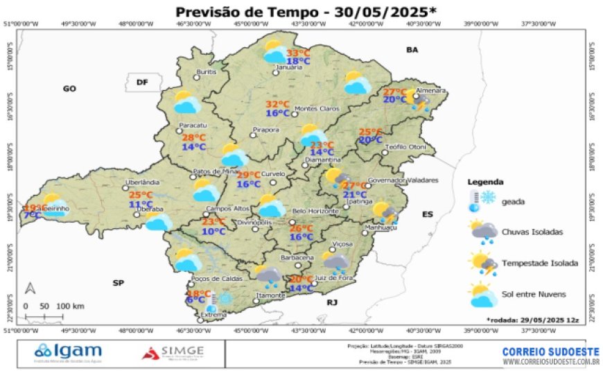 Frio Intenso e Tempestades em Minas