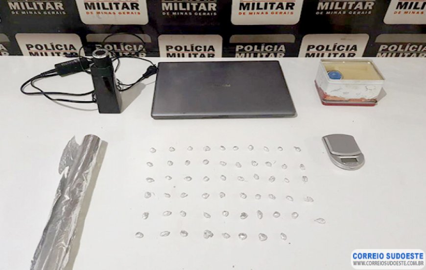 PM prende supostos traficante e receptador de objetos furtados
