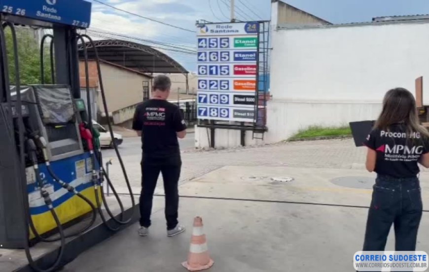 Procon-MPMG inicia fiscalização em postos de combustíveis para combater preços abusivos