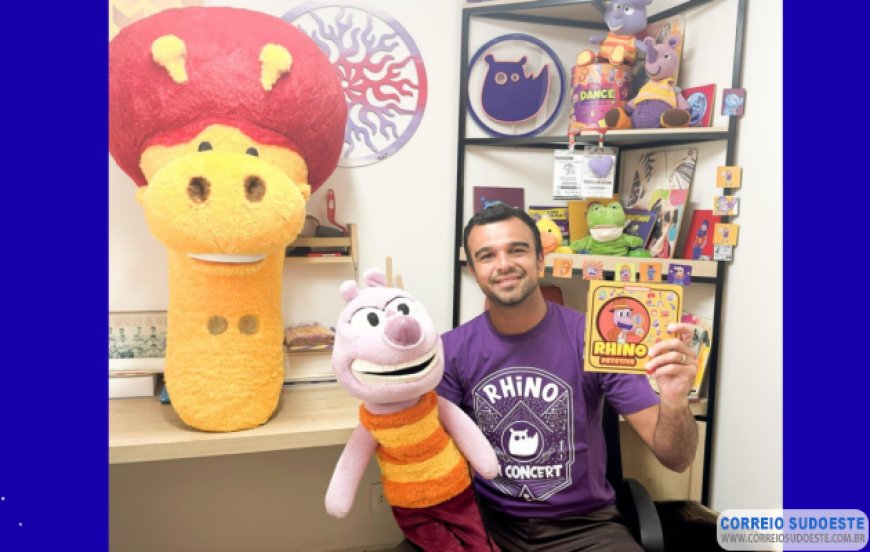 Produtor e YouTuber de Poços de Caldas conquista prêmio com o universo infantil O Mundo de Rhino